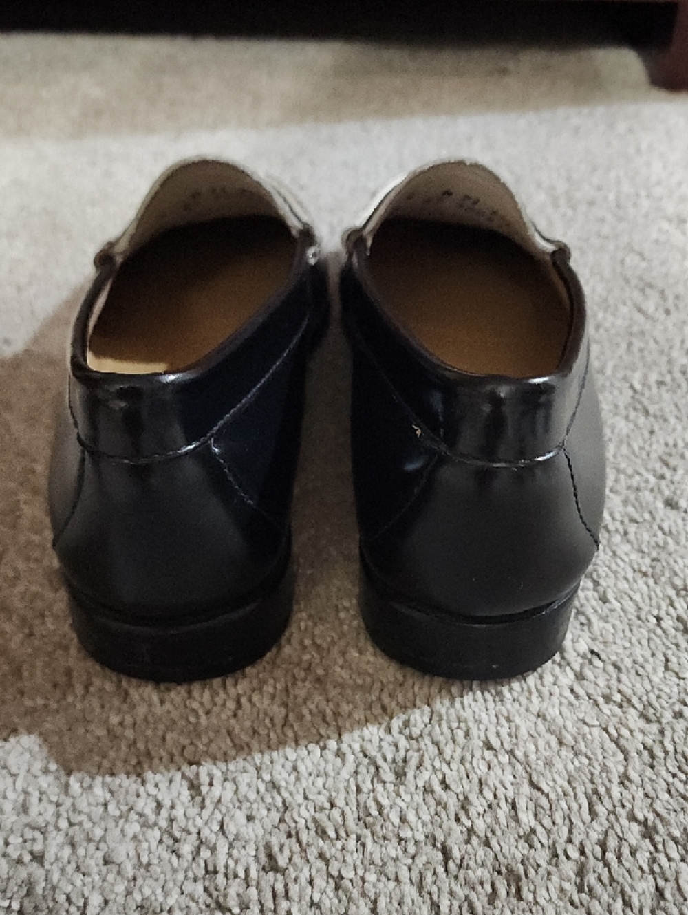 G.H. Bass & Co. Black and White Two-Tone Penny Loafers - Picture 6 of 6